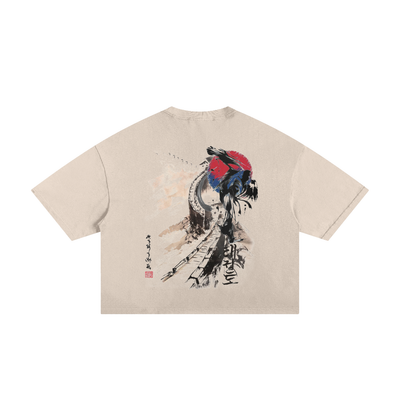 Classic Frayed Boxy Tee - 250 GSM